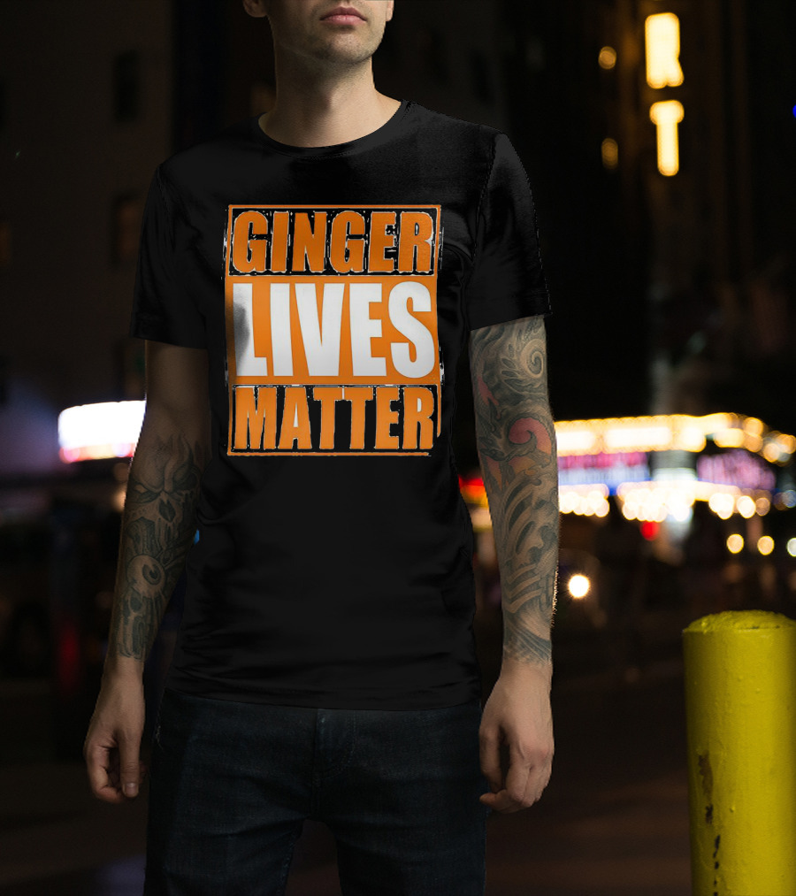 Ginger Lives Matter Funny Gingers Redhead T-Shirt