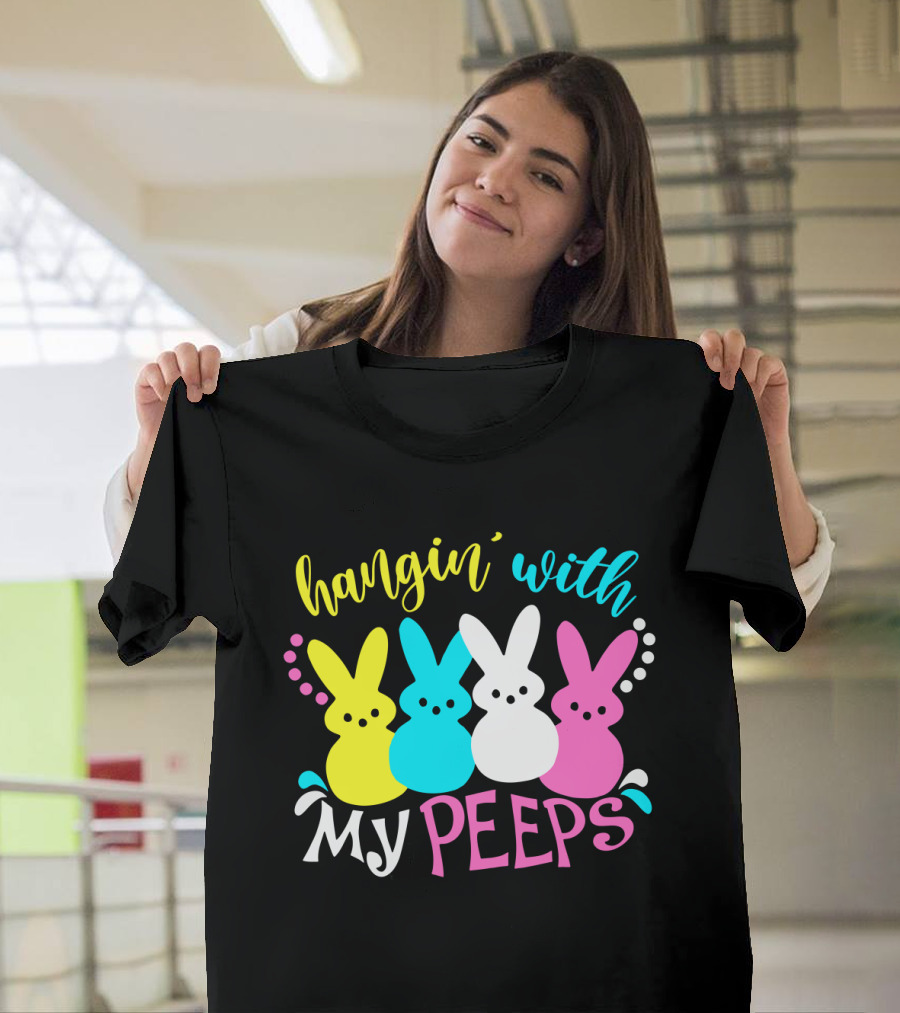 hangin with my peeps pastel bunnies T-Shirt