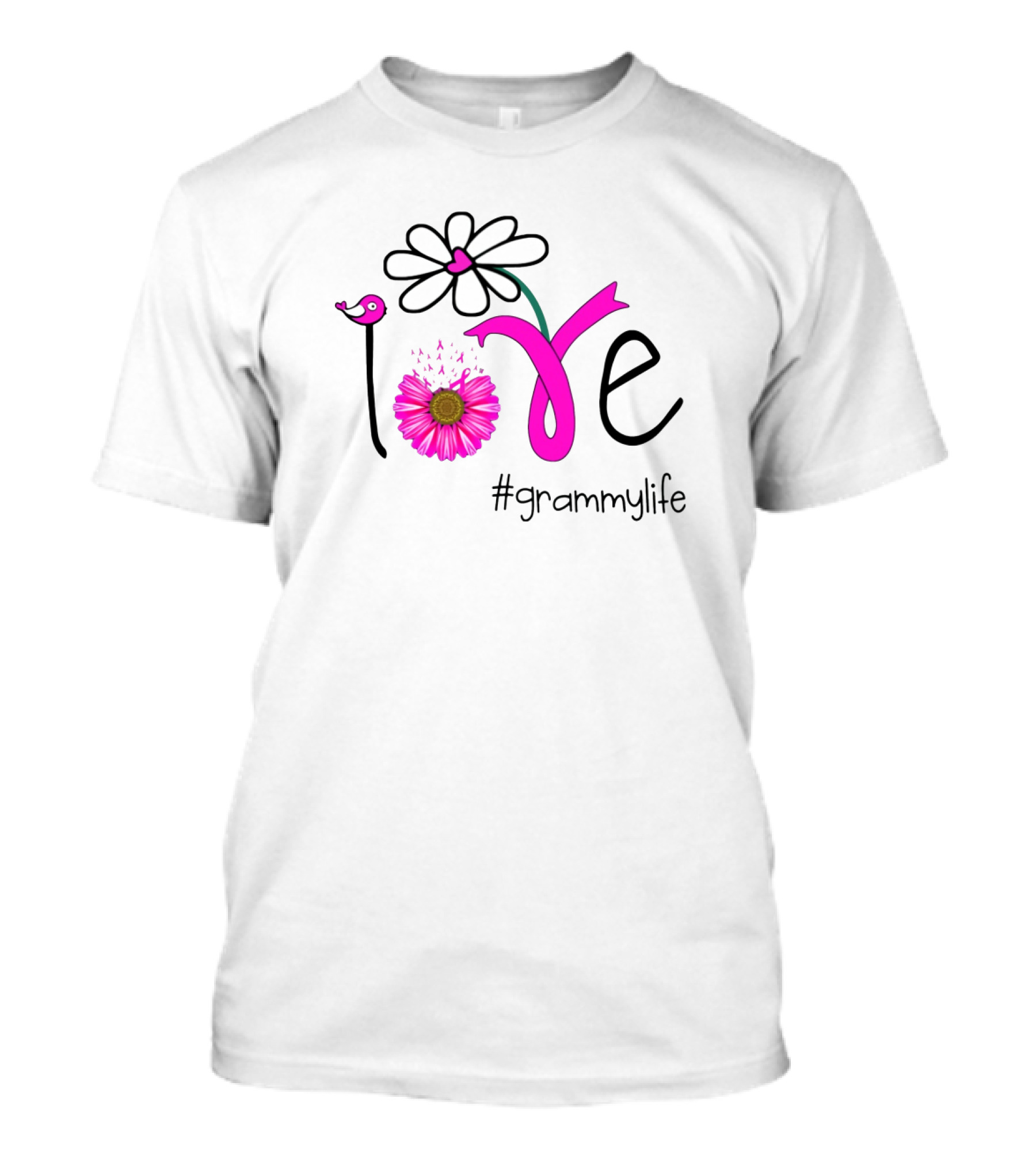 Love #grammylife Floral Bird T-Shirt