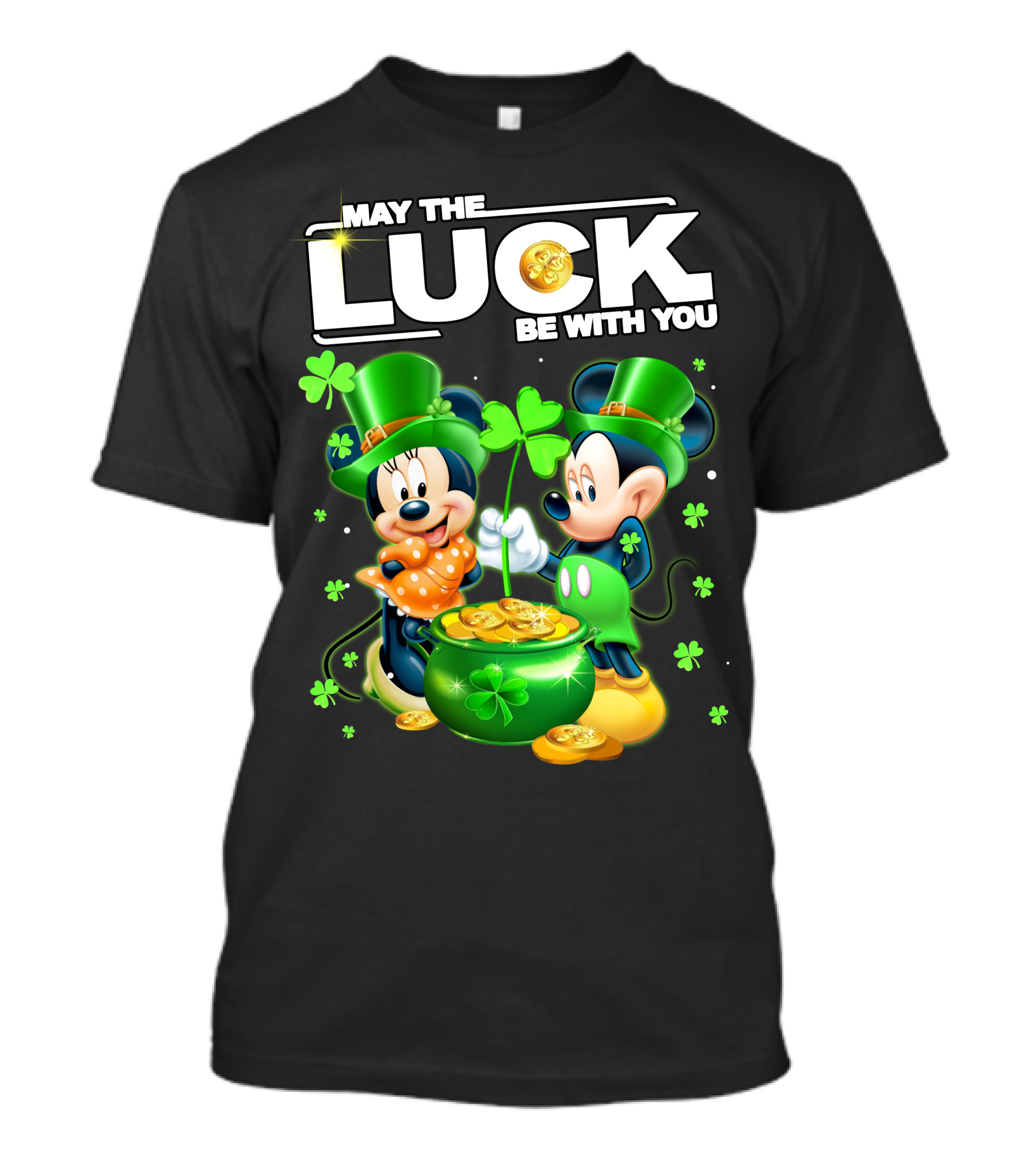 May The Luck Be With You Mickey Minnie Luck T-Shirt