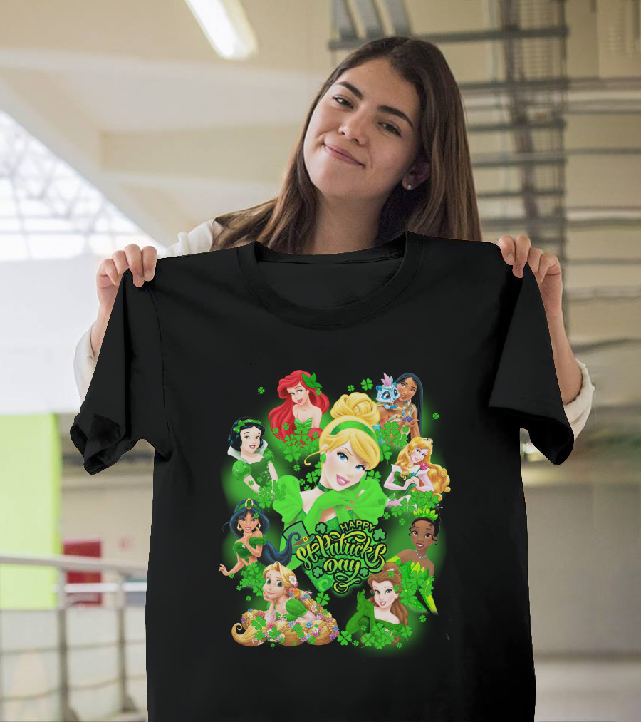 Happy St. Patrick's Day Disney Princesses T-Shirt