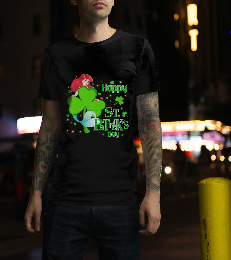 Happy St. Patrick's Day Ariel T-Shirt