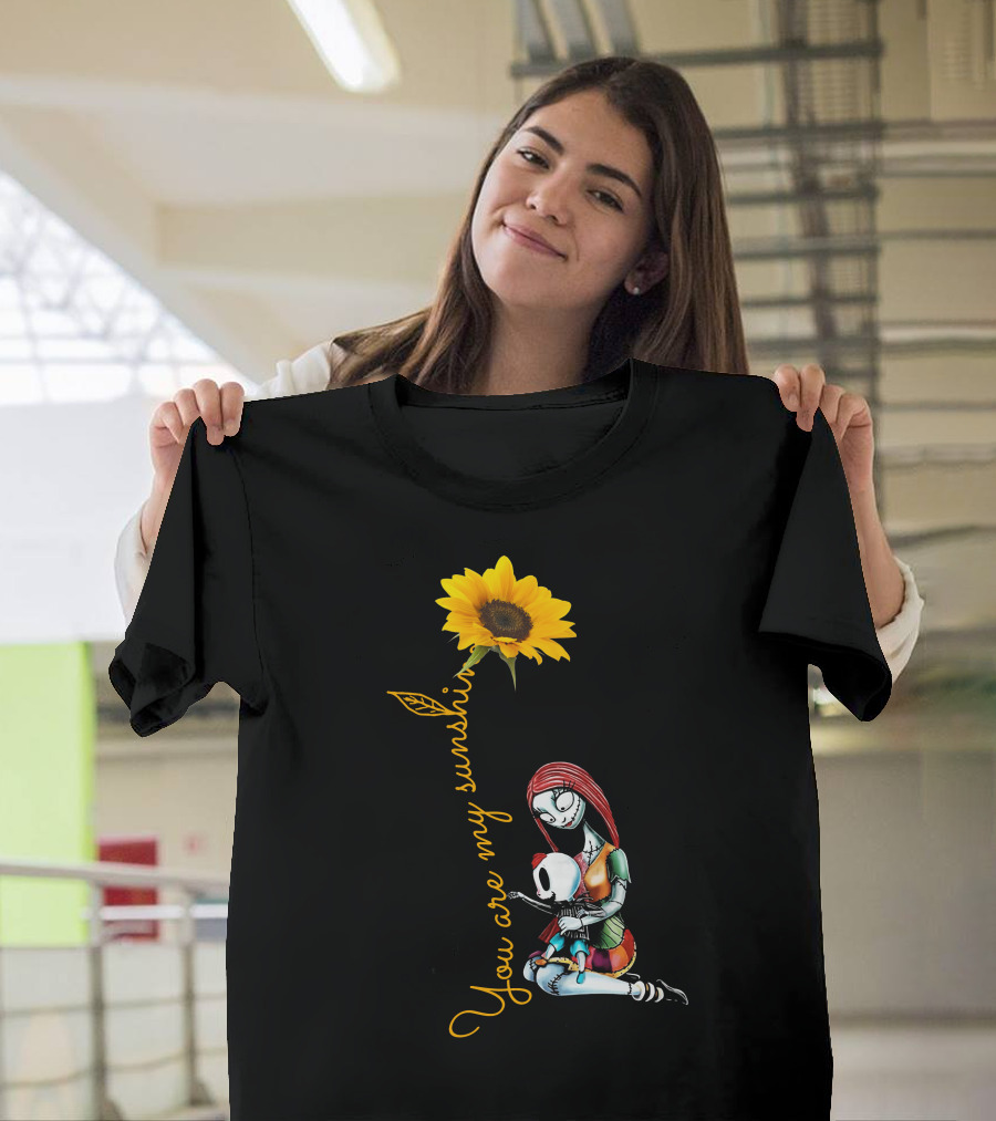 You Are My Sunshine Sunflower with Embracing Couple T-Shirt