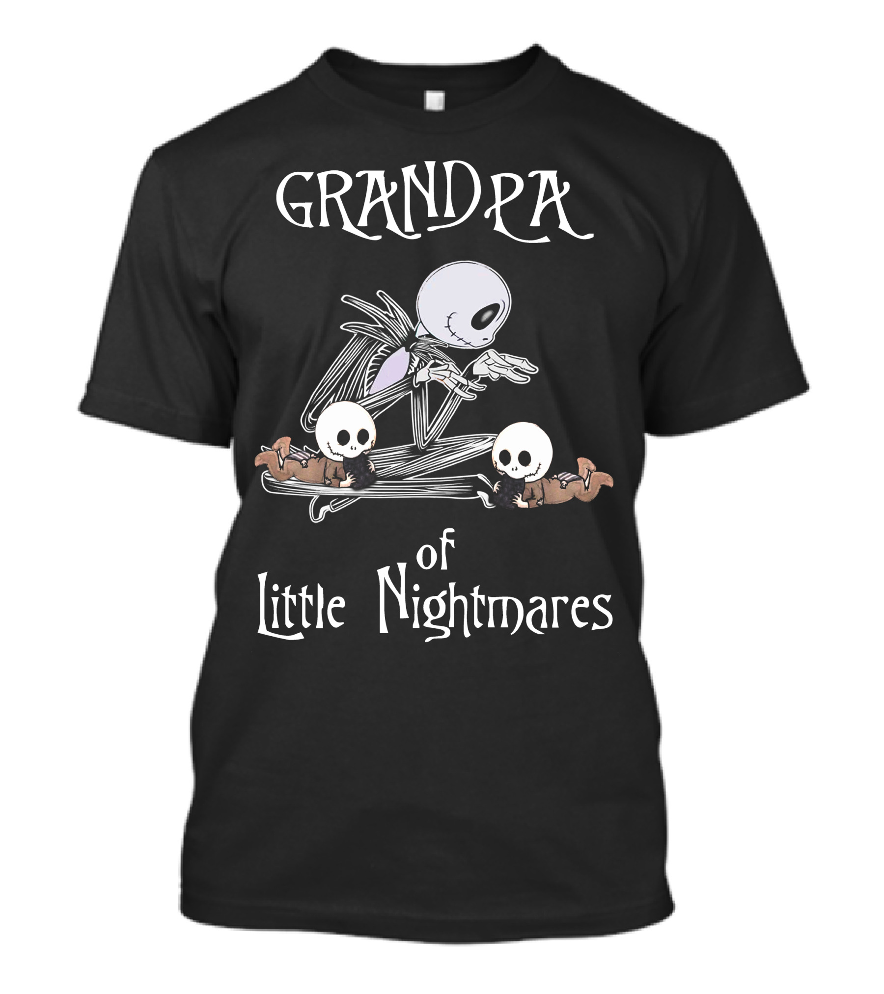 GRANDPA Of Little Nightmares Vintage Skeleton And Skulls T-Shirt