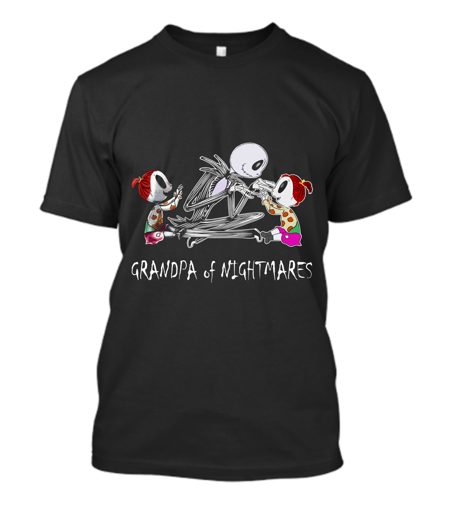 Grandpa Of Nightmares With Two Girls Iconic T-Shirt