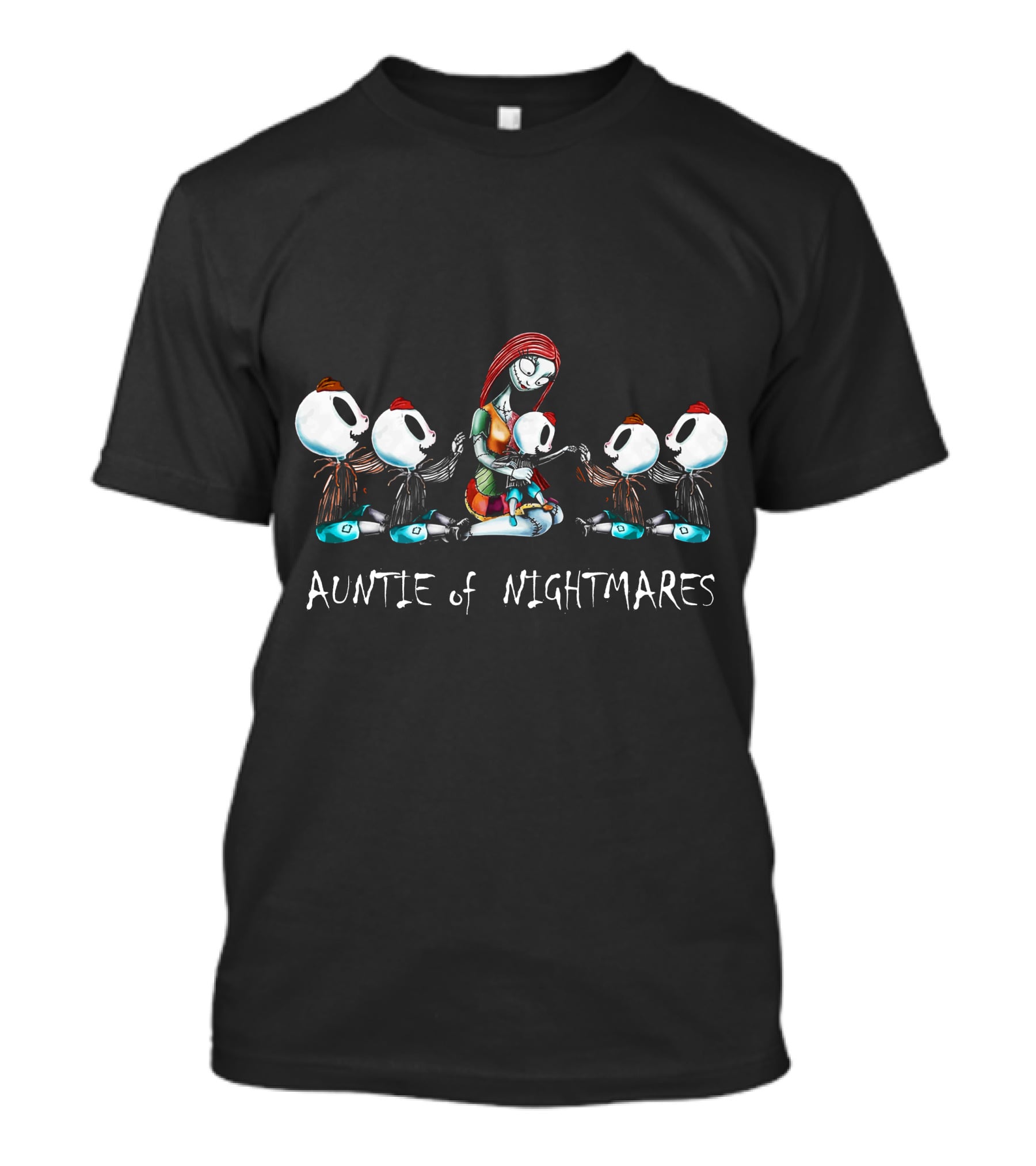 Auntie Of Nightmares Skeleton Boys Gathering T-Shirt