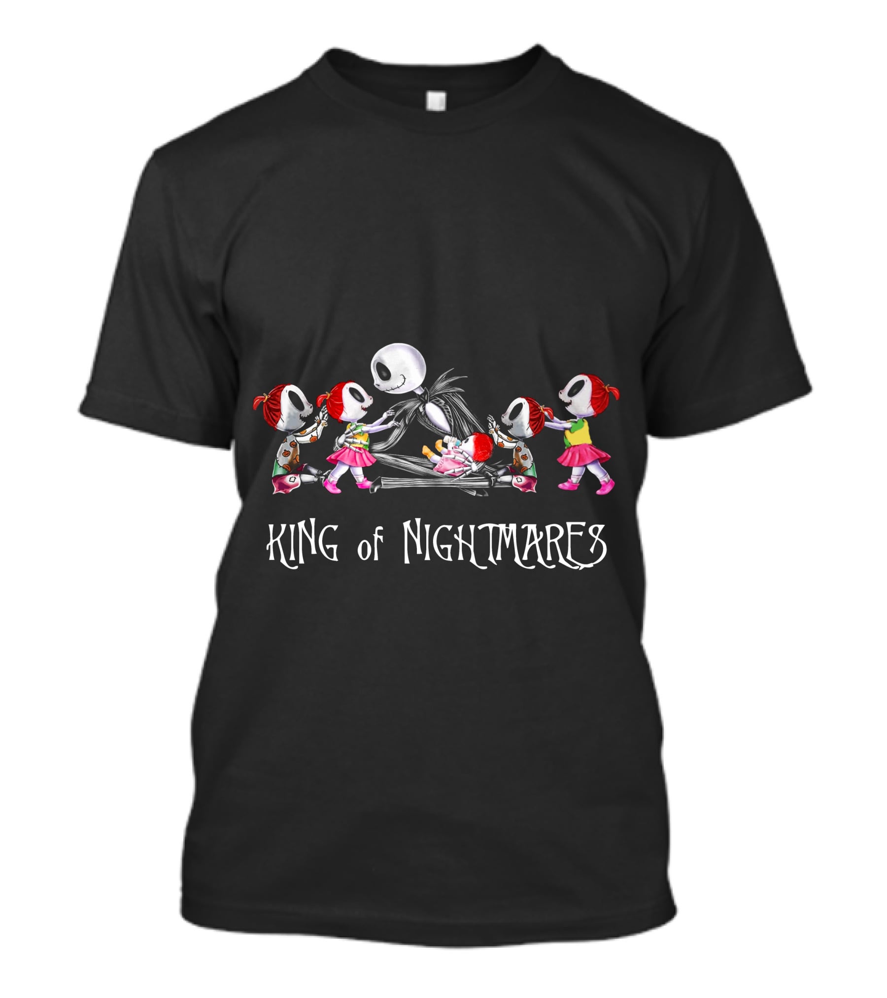King Of Nightmares With 5 Girls Twisted Fantasy T-Shirt