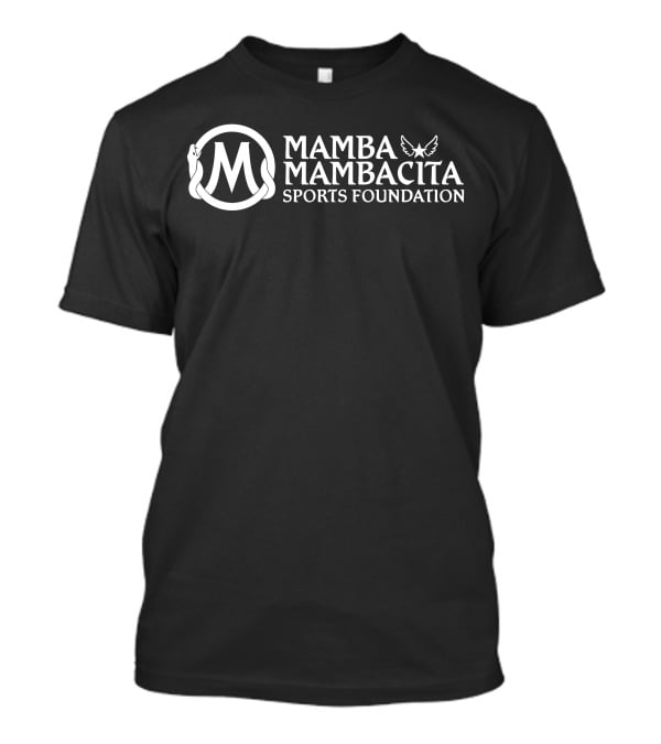 Mamba Mambacita Sports Foundation Logo With Snake And Wings Motif T-Shirt