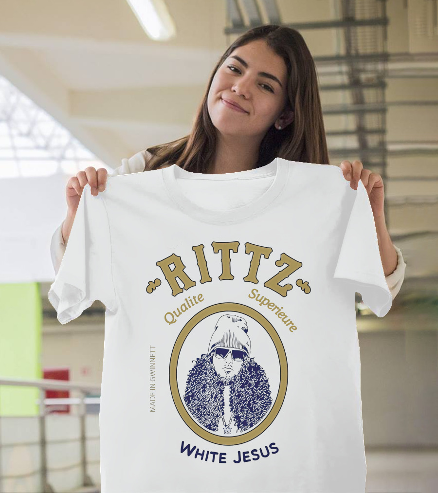 Rittz Qualite Superieure Made in Gwinnett White Jesus T-Shirt