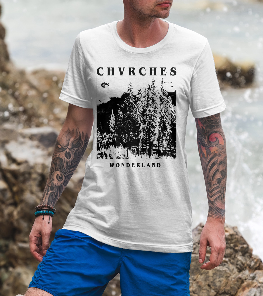 CHVRCHES Wonderland Winter Forest Scene T-Shirt