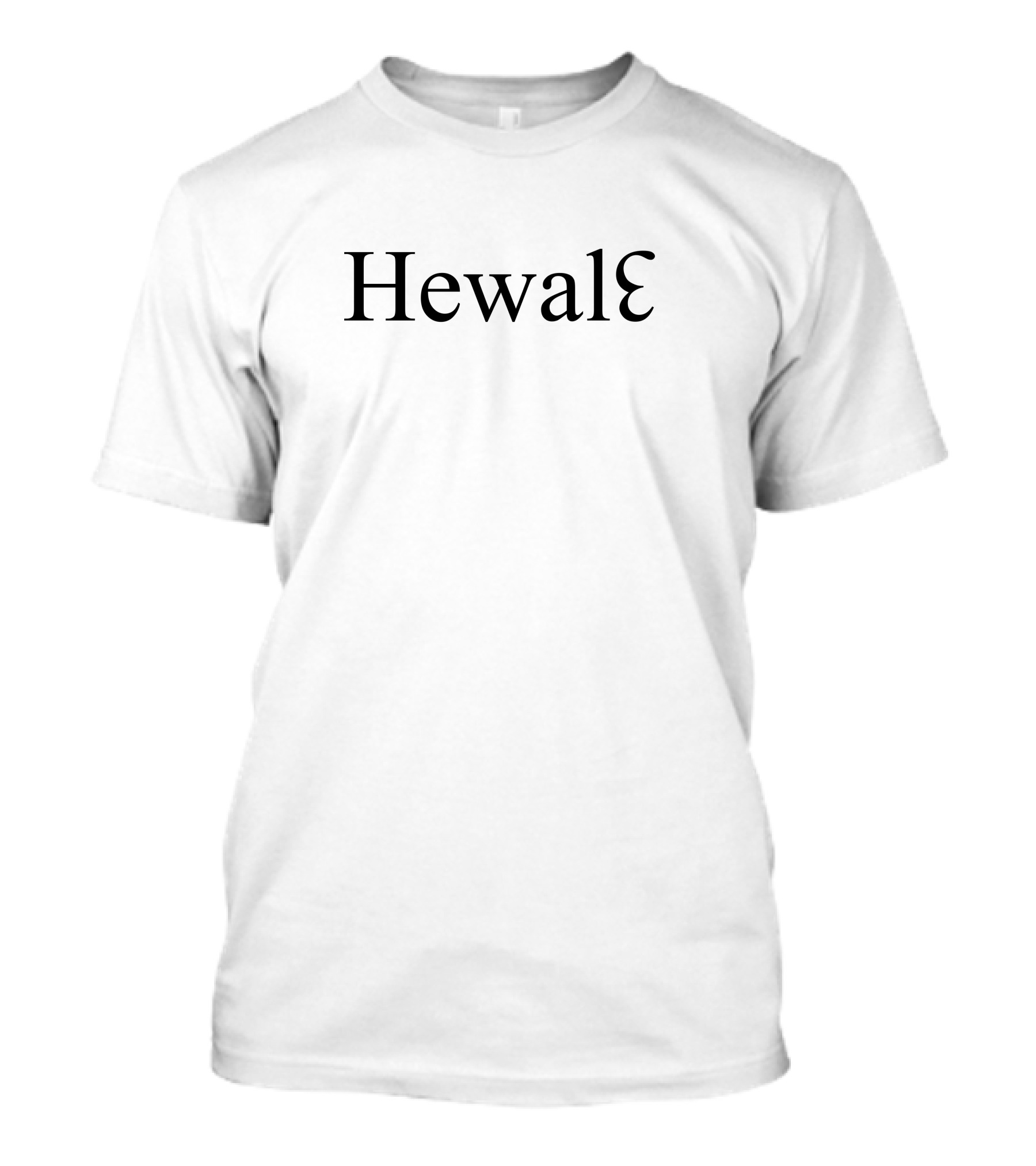 Hewale Retro Classic Typography With Inverted E T-Shirt