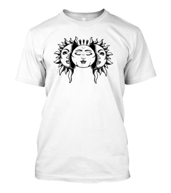 Danielle Cohn Sun Faces Artwork Merch T-Shirt