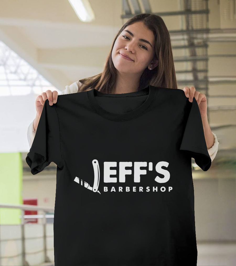 Jeff's Barbershop Razor T-Shirt