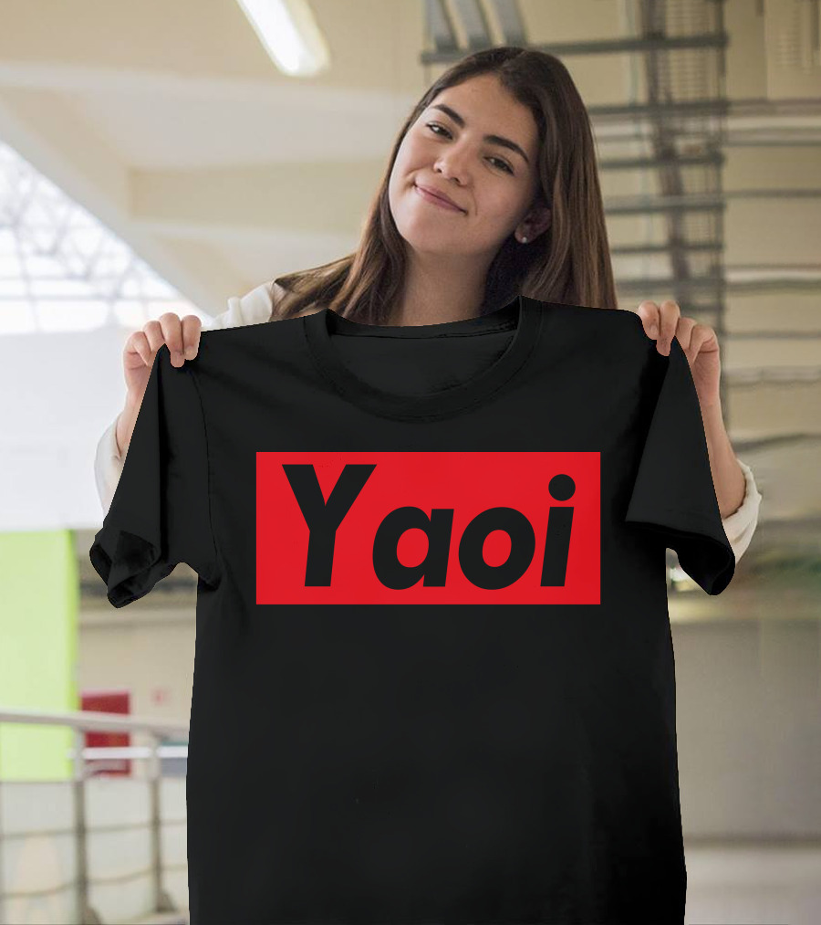 Yaoi Red Black Bold Text Manga T-Shirt