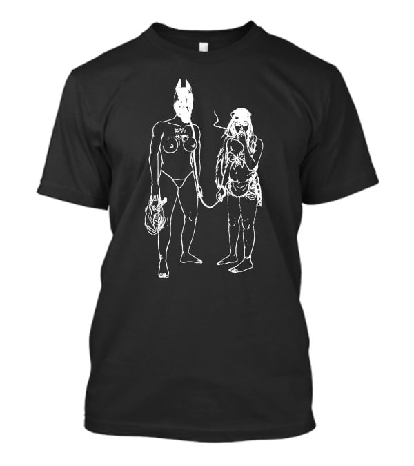 Death Grips Minimalist Line Art Characters T-Shirt