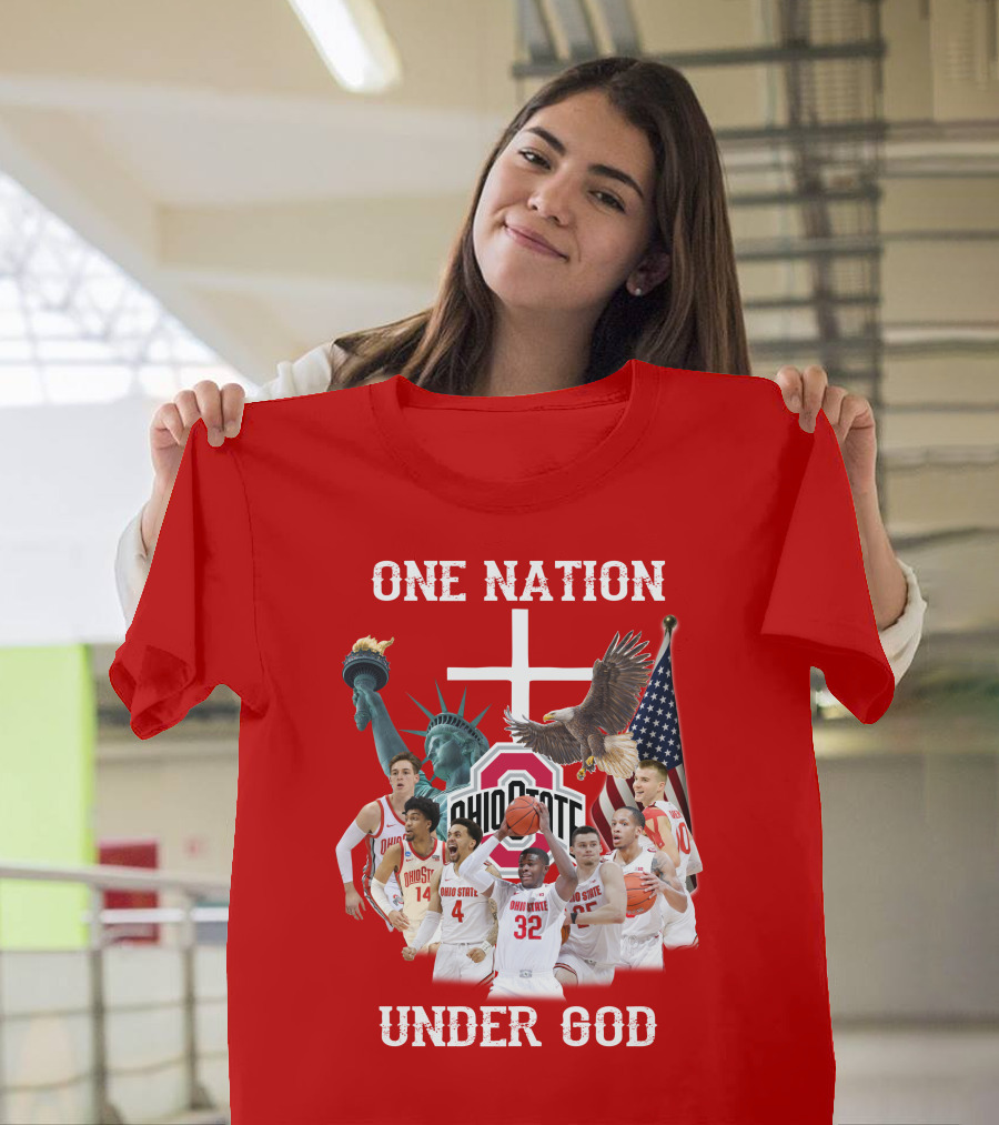 Ohio State Basketball One Nation Under God T-Shirt