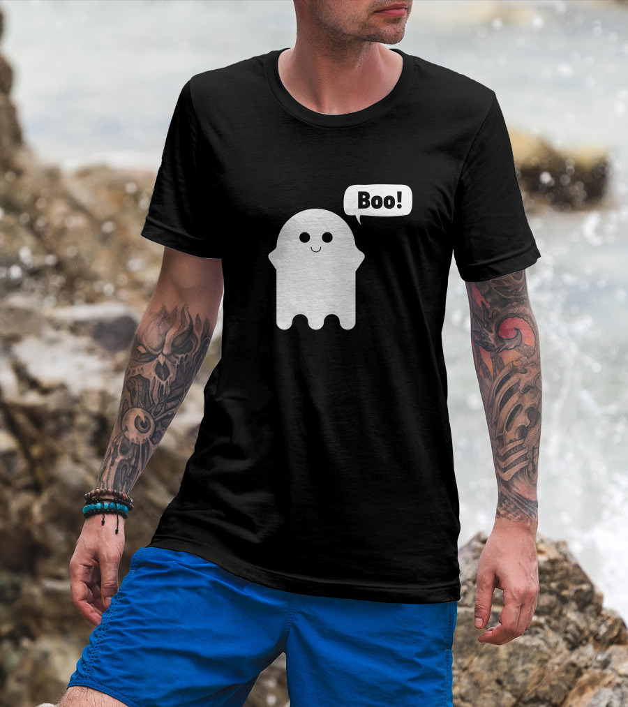 Cute Smiley Ghost Boo Edition T-Shirt