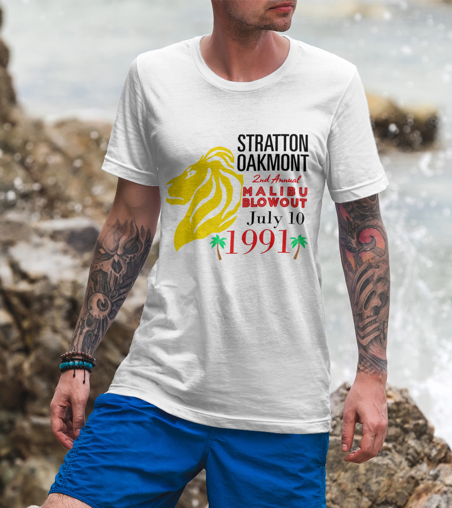 Stratton Oakmont 2nd Annual Malibu Blowout July 10 1991 T-Shirt