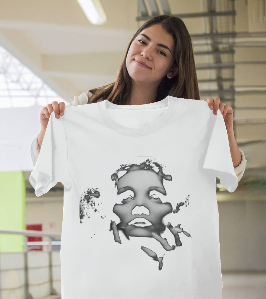 Marlene Dietrich Pre Shrunk Hand Screened Cotton Face T-Shirt