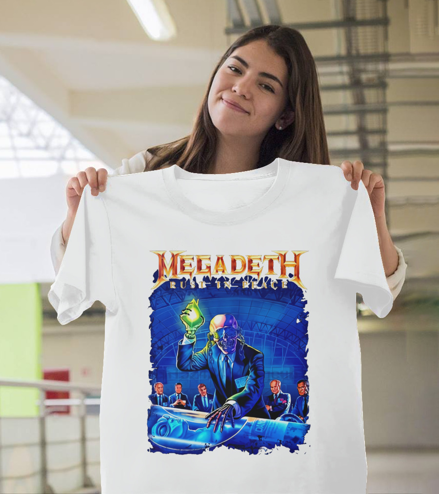 Plus Size Megadeth Rust in Peace M234xl M494 Raglan Summer T-Shirt