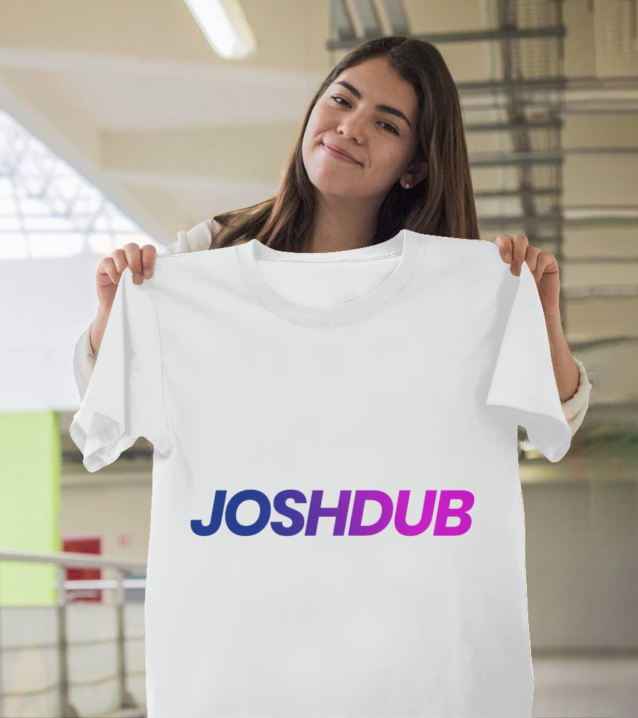 Joshdub Gradient Logo Men T-Shirt