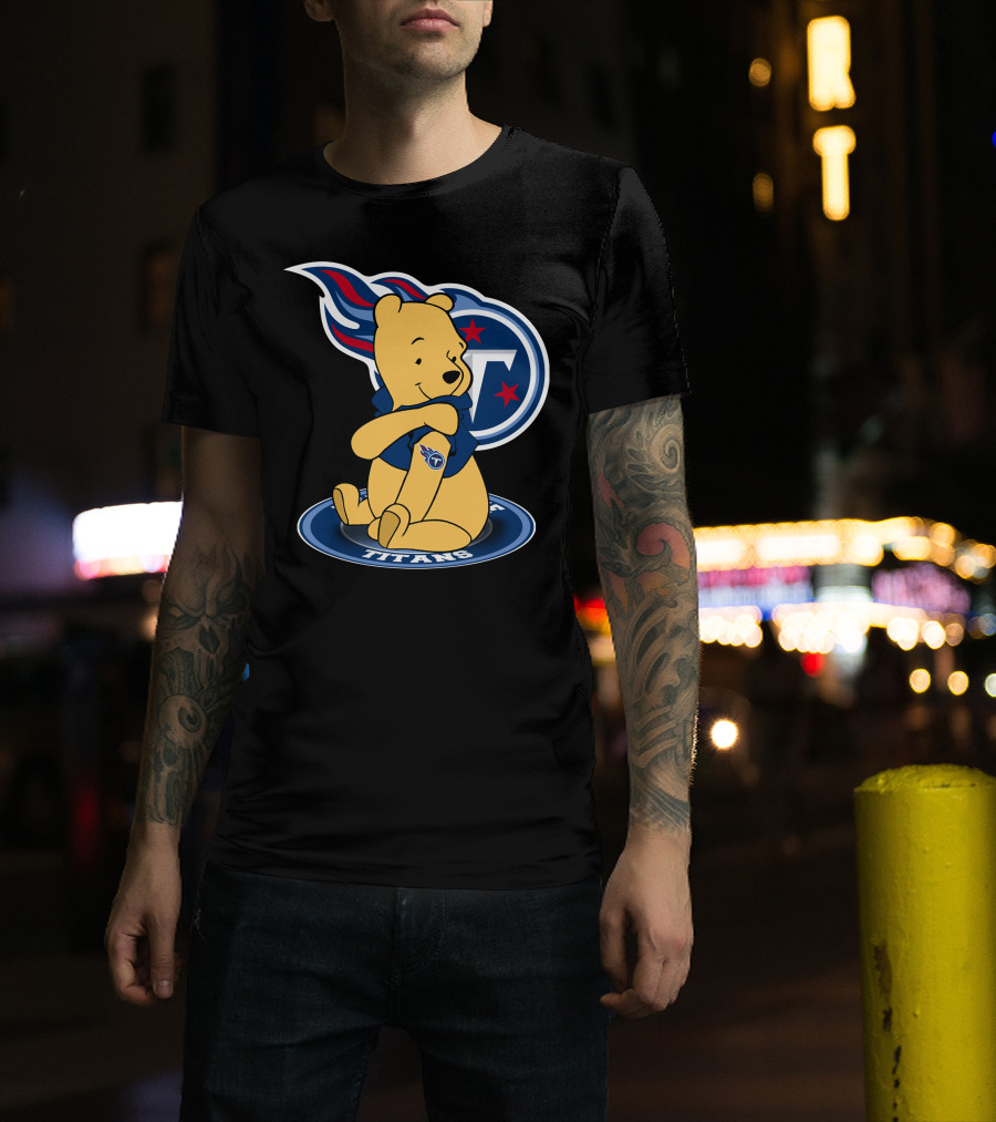 Tennessee Titans Pooh Bear Fan Crossover T-Shirt