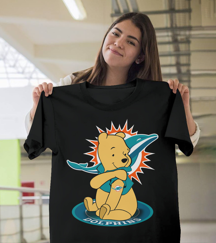 Winnie Pooh Miami Dolphins T-Shirt