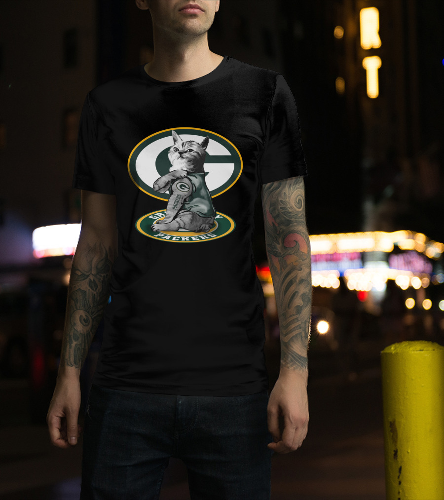 Green Bay Packers Cat Fan T-Shirt
