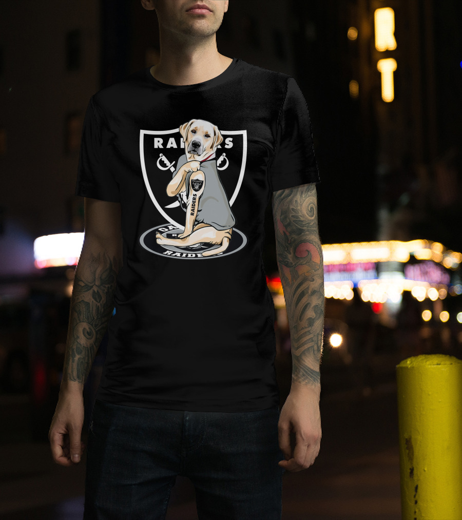 Las Vegas Raiders Labrador Dog Mascot T-Shirt