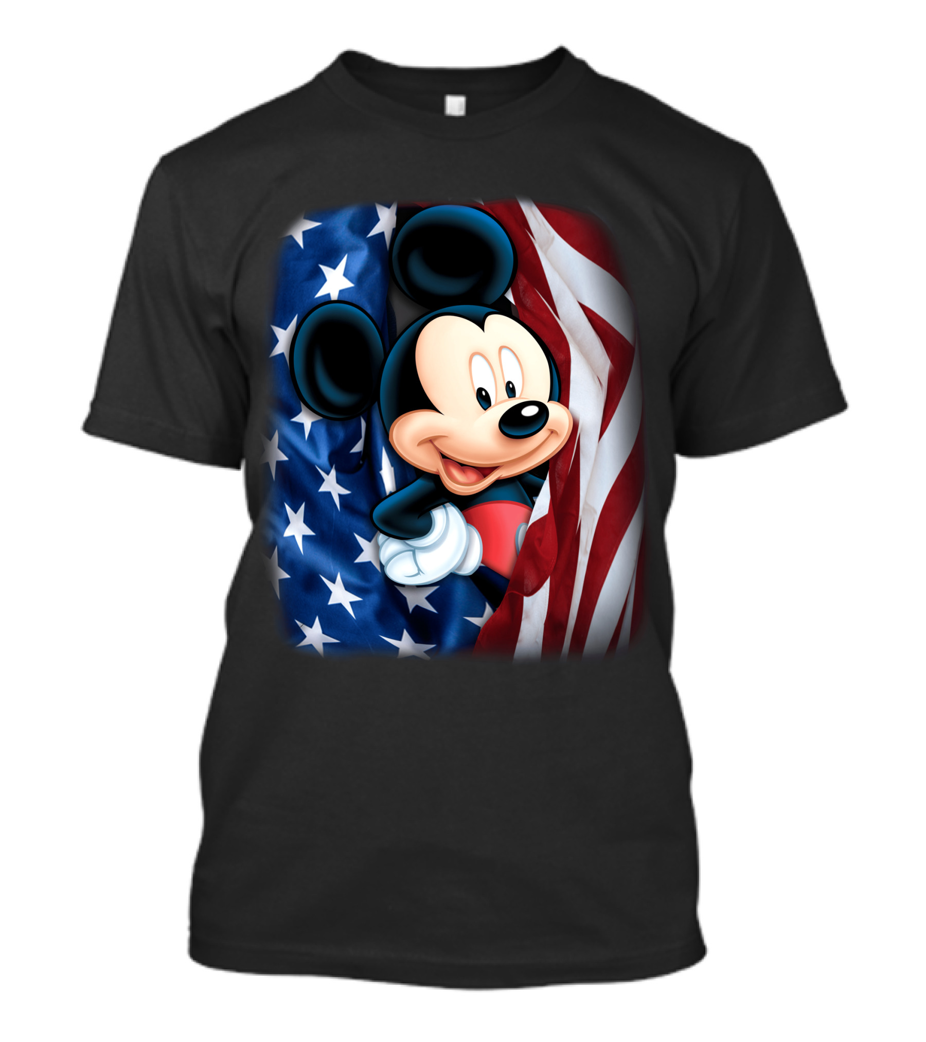 Mickey Mouse American Flag Fourth Of July T-Shirt
