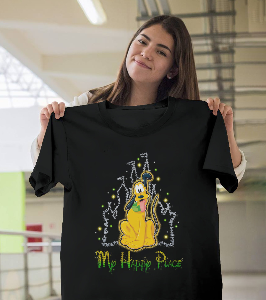 Pluto Disney My Happy Place T-Shirt