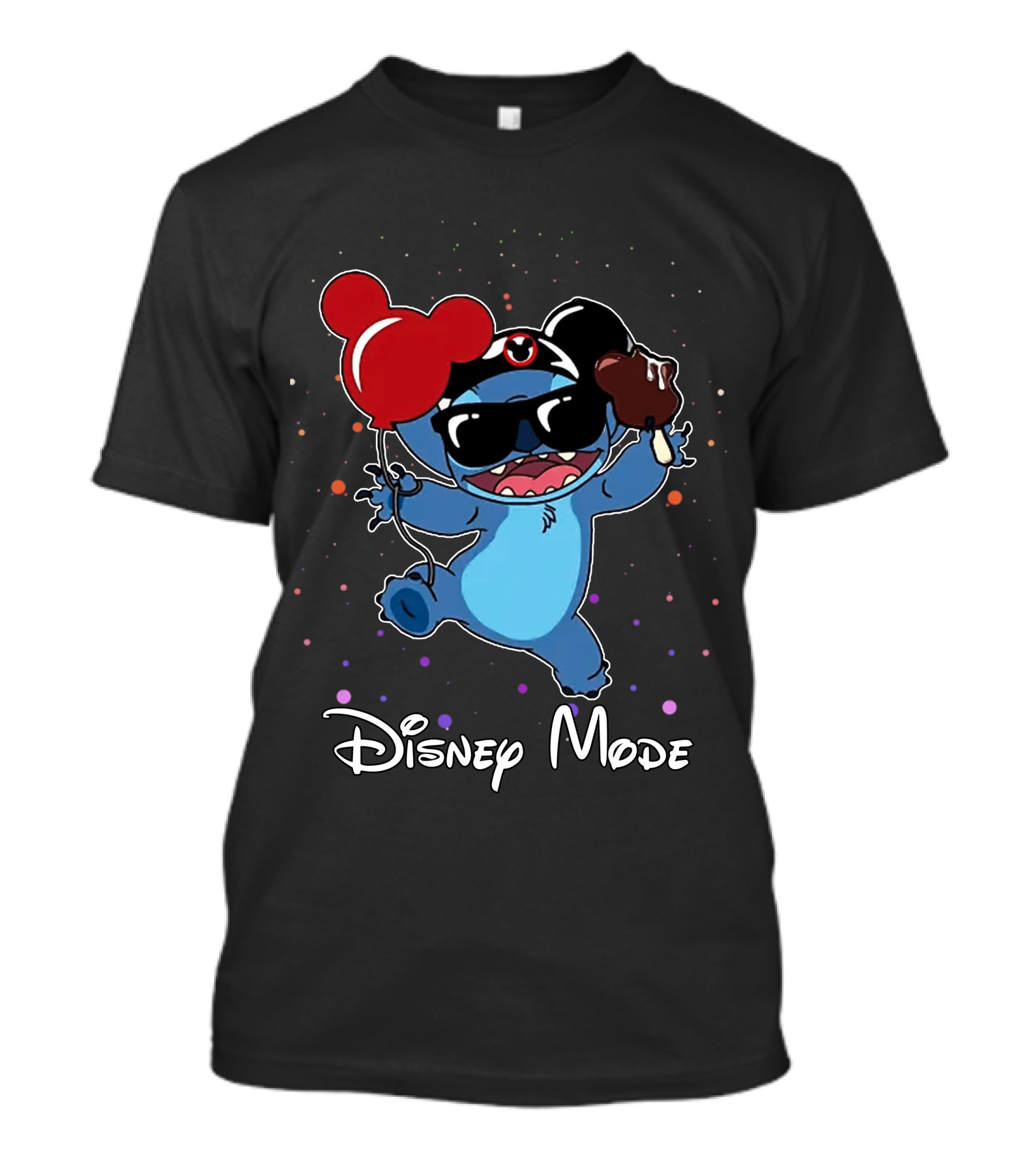 Disney Mode Stitch Ice Cream Balloon Fun T-Shirt