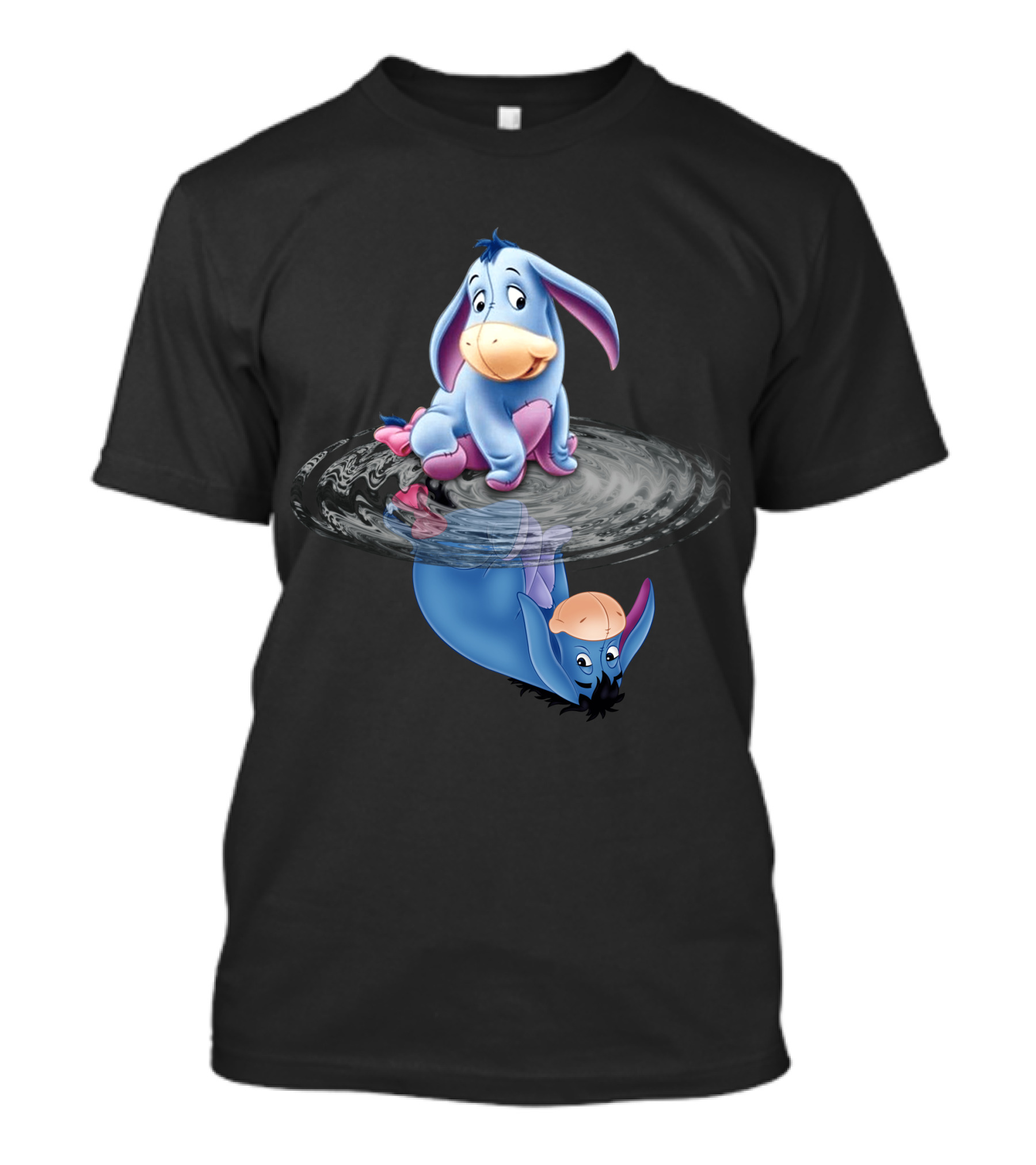 Eeyore Reflection In Water Ripple T-Shirt