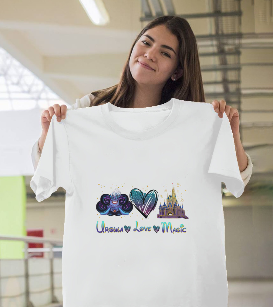 Ursula Heart Love Magic Castle Fantasy T-Shirt