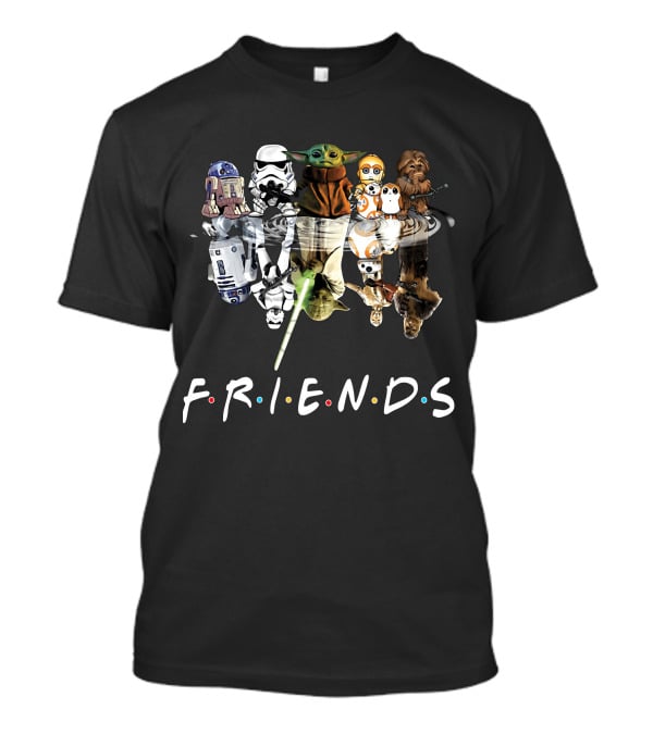 Baby Yoda Friends Star Wars Reflection T-Shirt