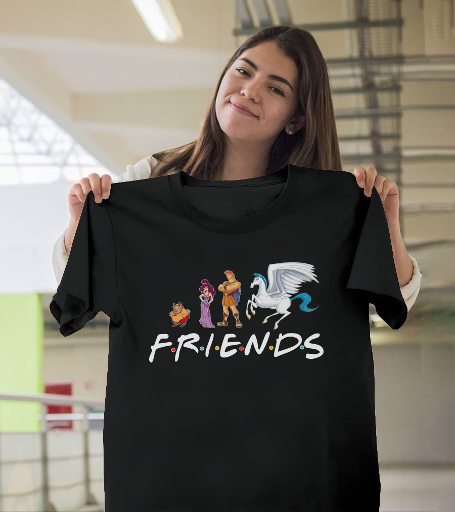 Hercules Friends Pegasus And Megara Characters F.R.I.E.N.D.S T-Shirt