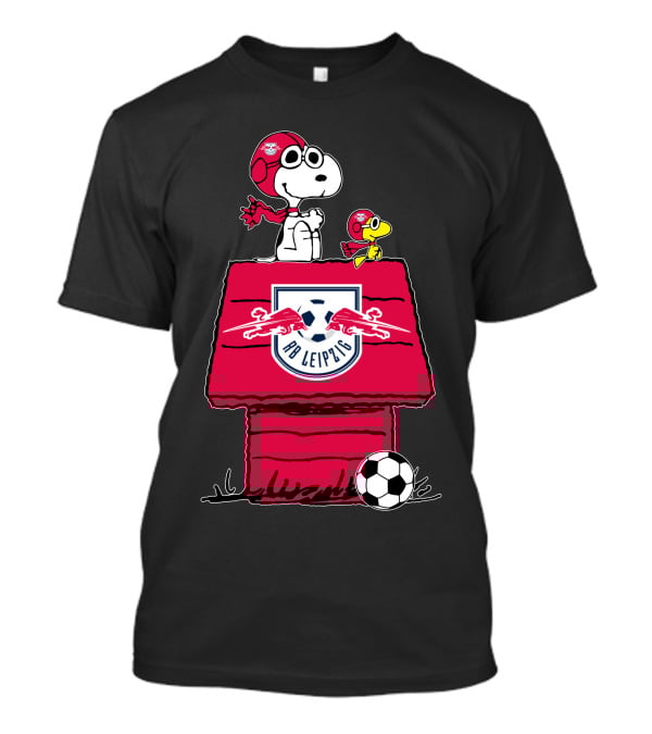 RB Leipzig Snoopy Soccer House With Woodstock T-Shirt