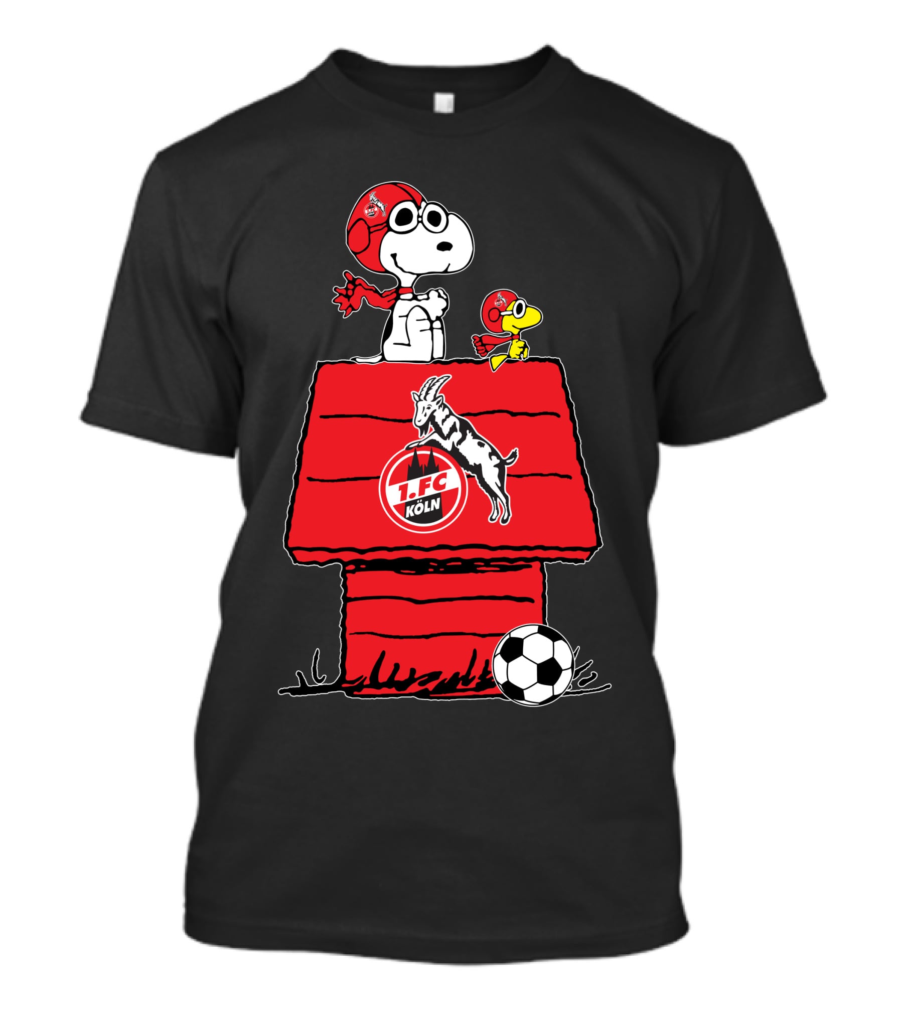 1. FC Köln Snoopy Woodhouse Soccer Scene T-Shirt