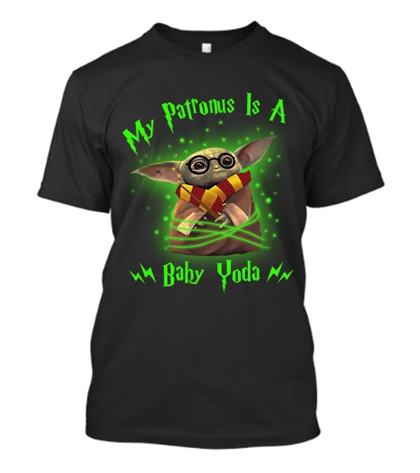 My Patronus Is A Baby Yoda With Glasses And Scarf T-Shirt