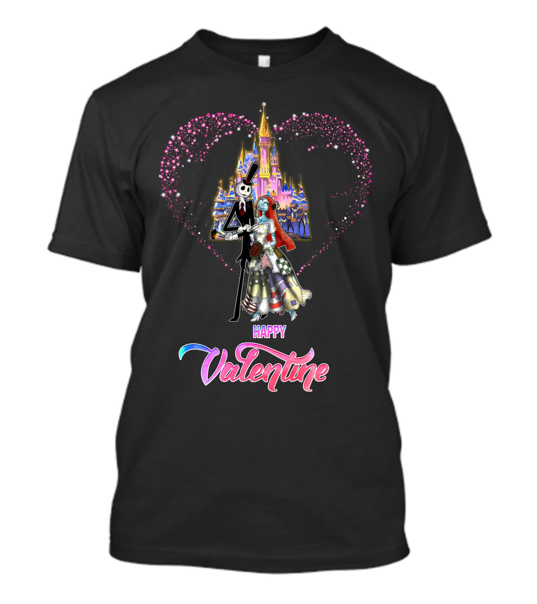 Happily Ever After Jack Valentine Magic Castle Heart T-Shirt