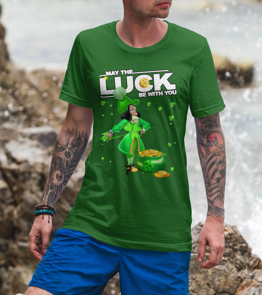May The Luck Be With You St Patrick's Day Hook T-Shirt
