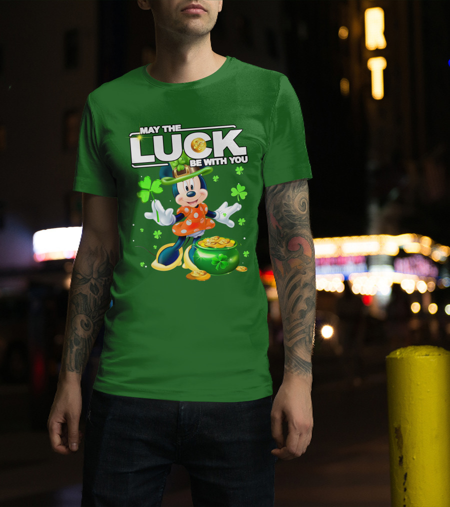 Minnie May The Luck Be With You St Patrick's Day T-Shirt