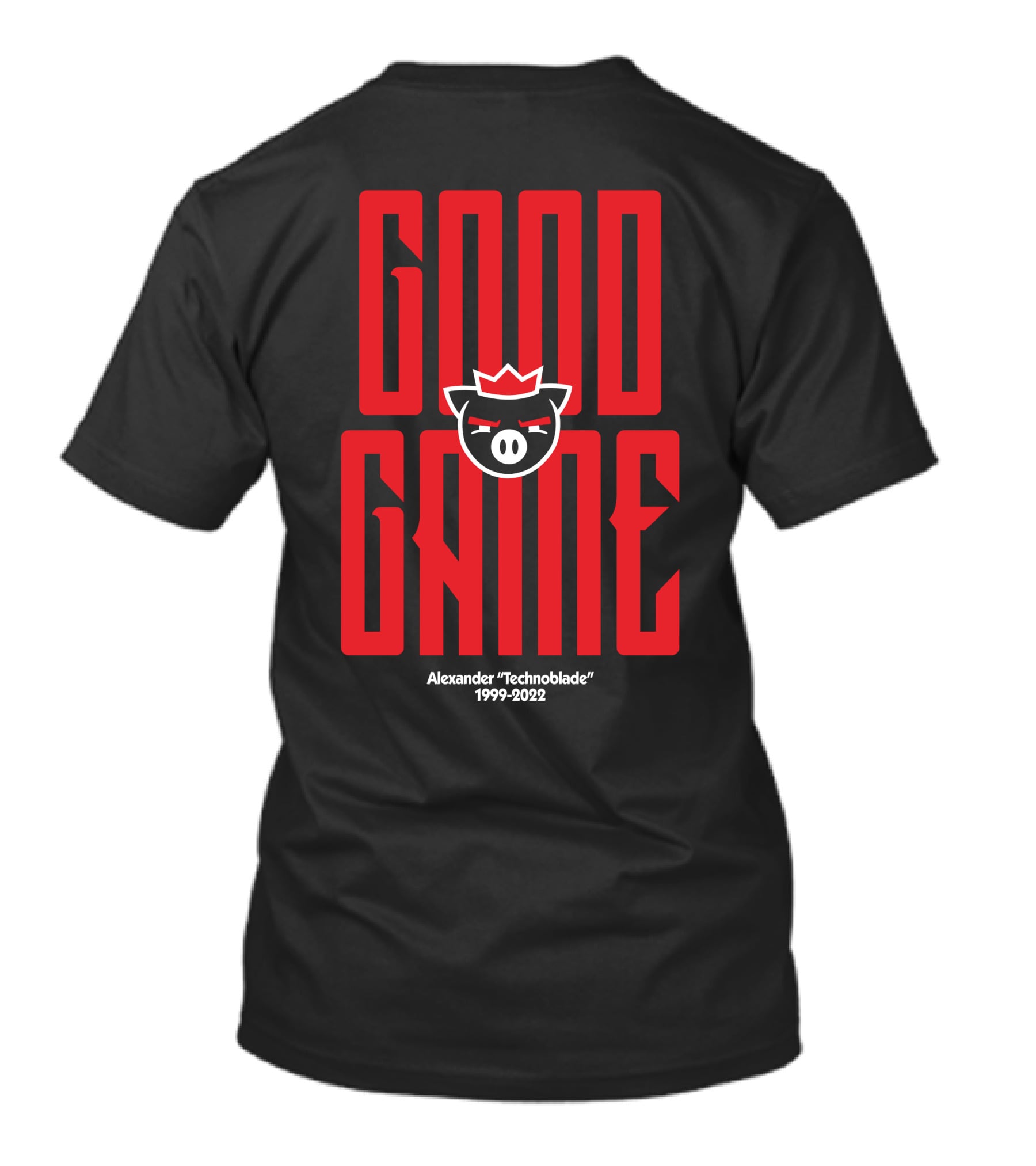 Good Game Black Tfb Block Pixelated T-Shirt