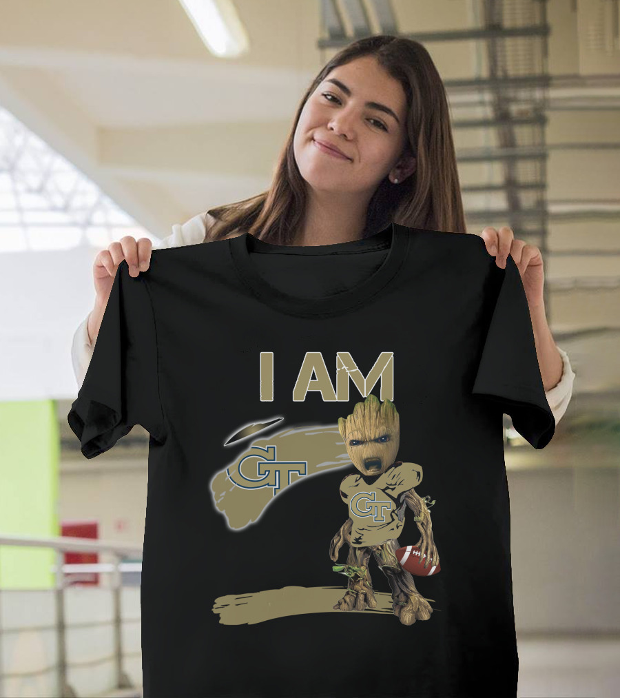 I AM Georgia Tech GT Football Groot T-Shirt