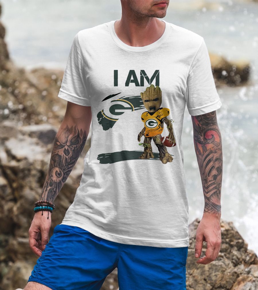 I Am Groot Green Bay Packers Football T-Shirt