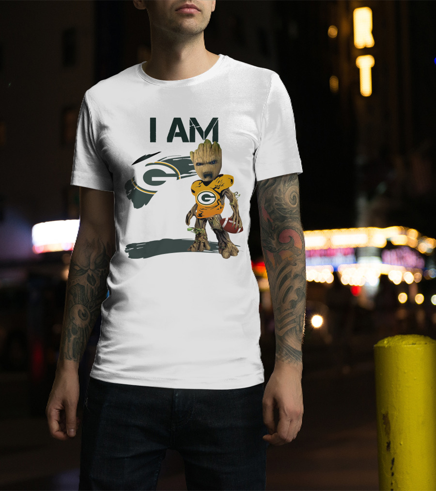 I Am Groot Green Bay Packers Football T-Shirt