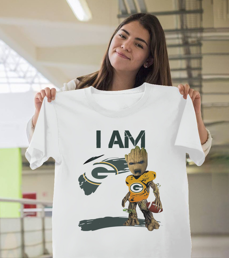 I Am Groot Green Bay Packers Football T-Shirt