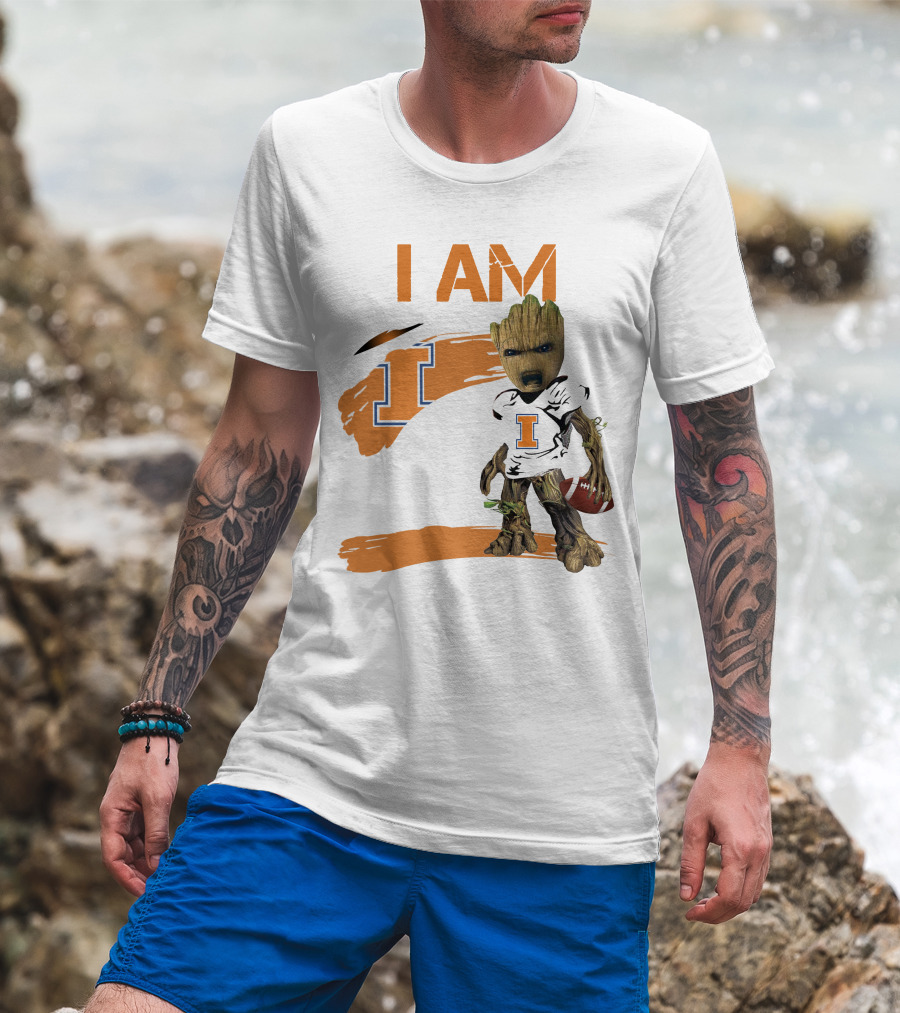 I Am Illinois Football Groot T-Shirt