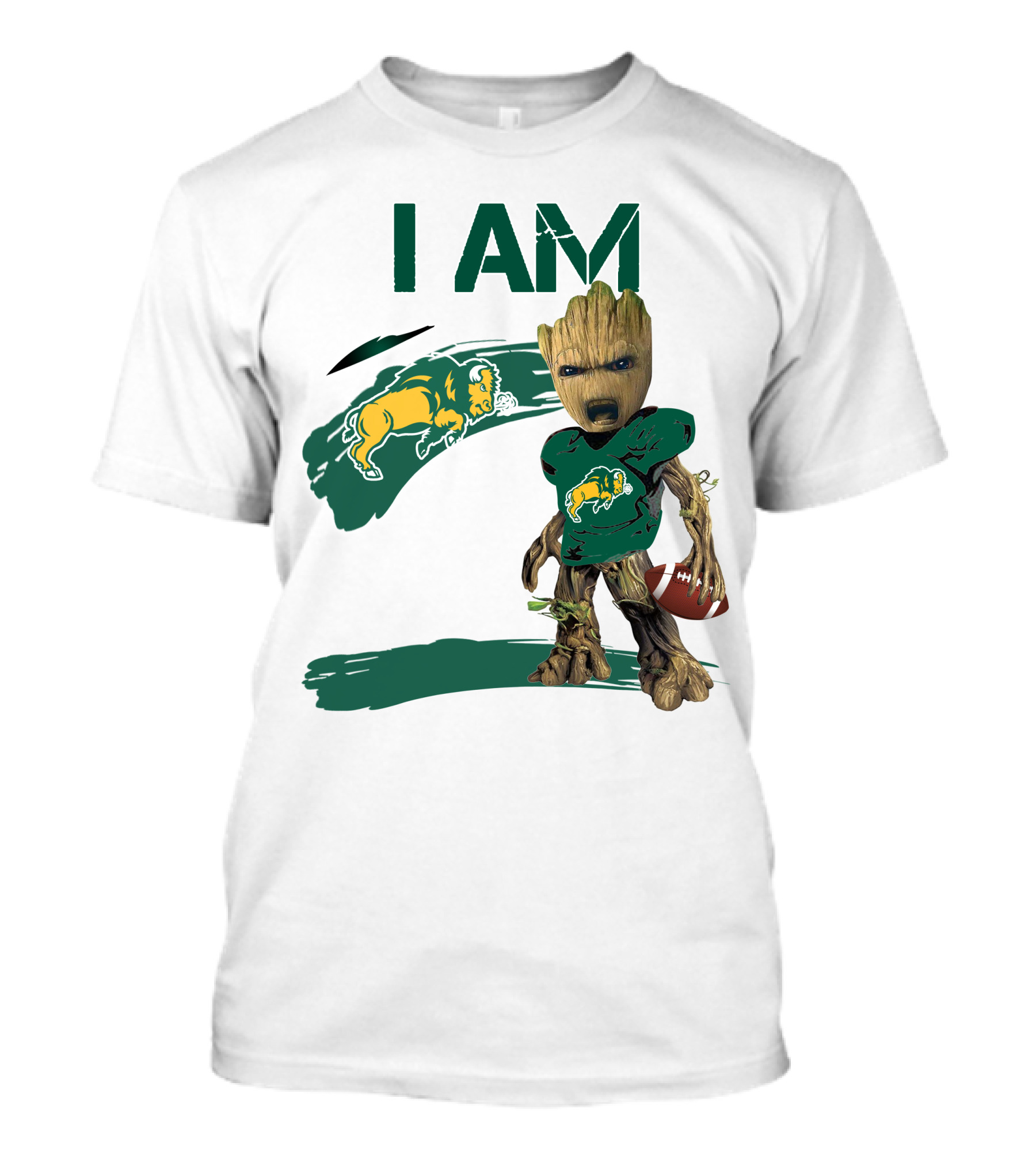 I AM North Dakota State Bison Football Groot T-Shirt