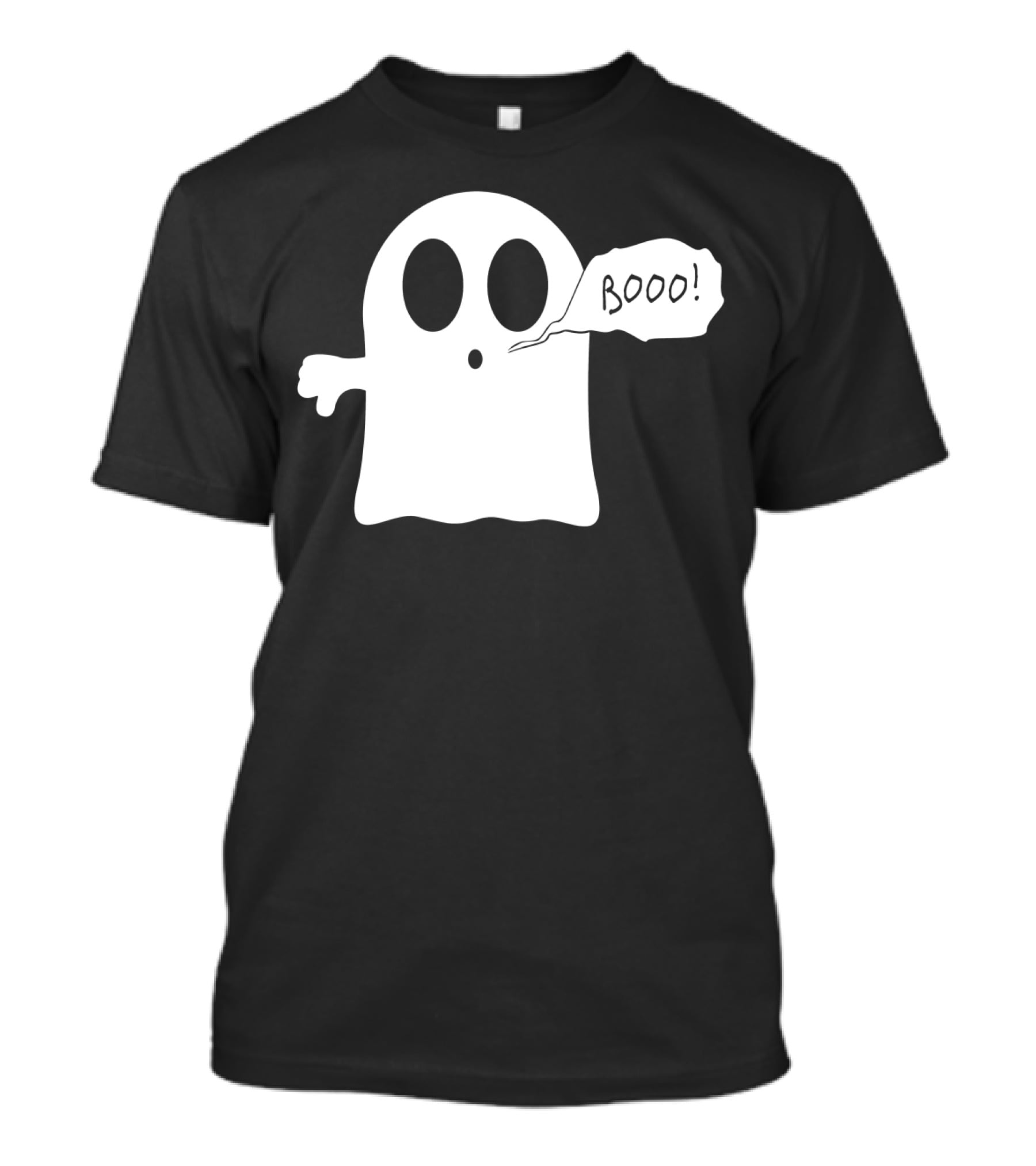 Booo Ghost With Surprised Expression And Speech Bubble T-Shirt